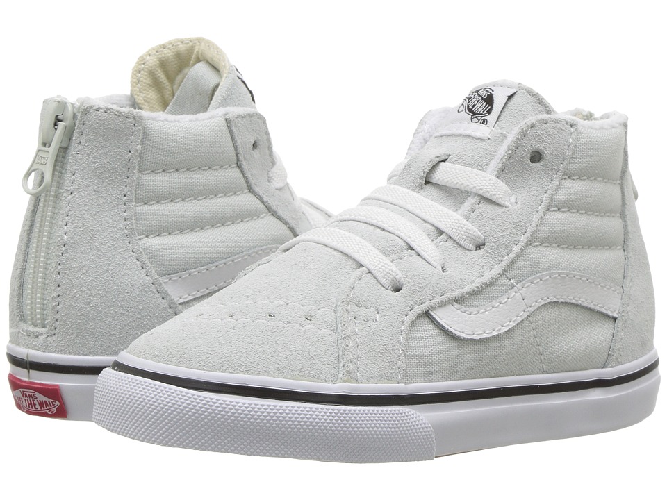 Vans Kids SK8 Hi-Zip (Toddler) (Ice Flow/True White) Girls Shoes