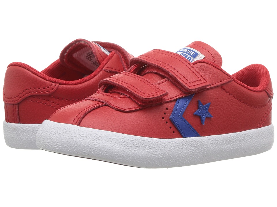 Converse Kids Breakpoint 2V Leather Ox (Infant/Toddler) (Casino/Blue Jay/White) Boy