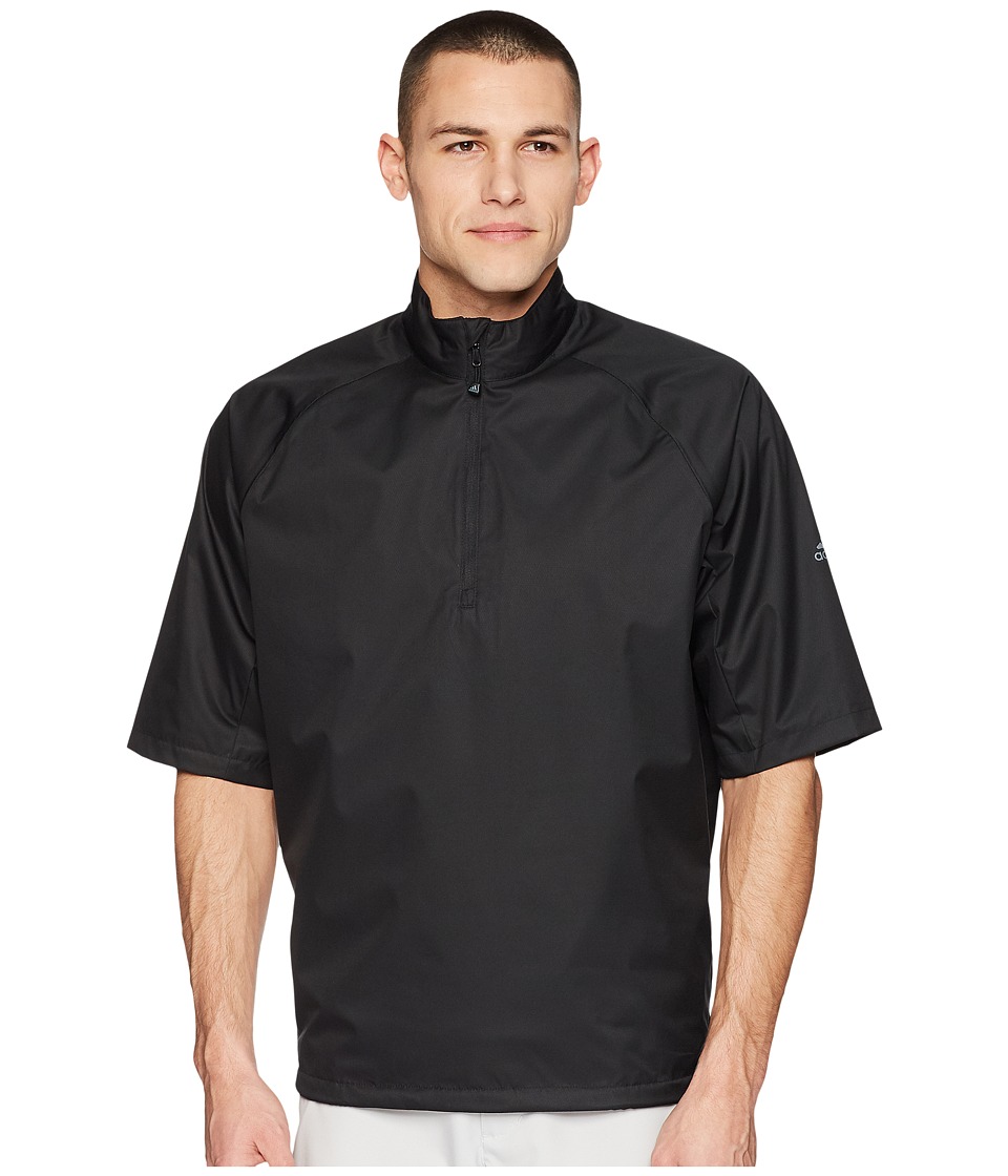 adidas Golf CLIMASTORM Provisional II Short Sleeve Rain Jacket (Black) Men