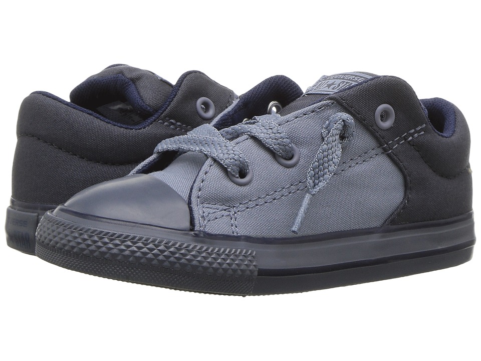 Converse Kids Chuck Taylor All Star High Street Slip (Infant/Toddler) (Sharkskin/Blue Slate/Midnight) Boy
