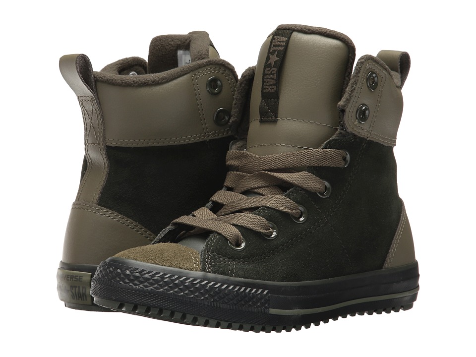 Converse Kids Chuck Taylor All Star Asphalt Boot Hi (Little Kid/Big Kid) (Sequoia/Medium Olive/Black) Boy