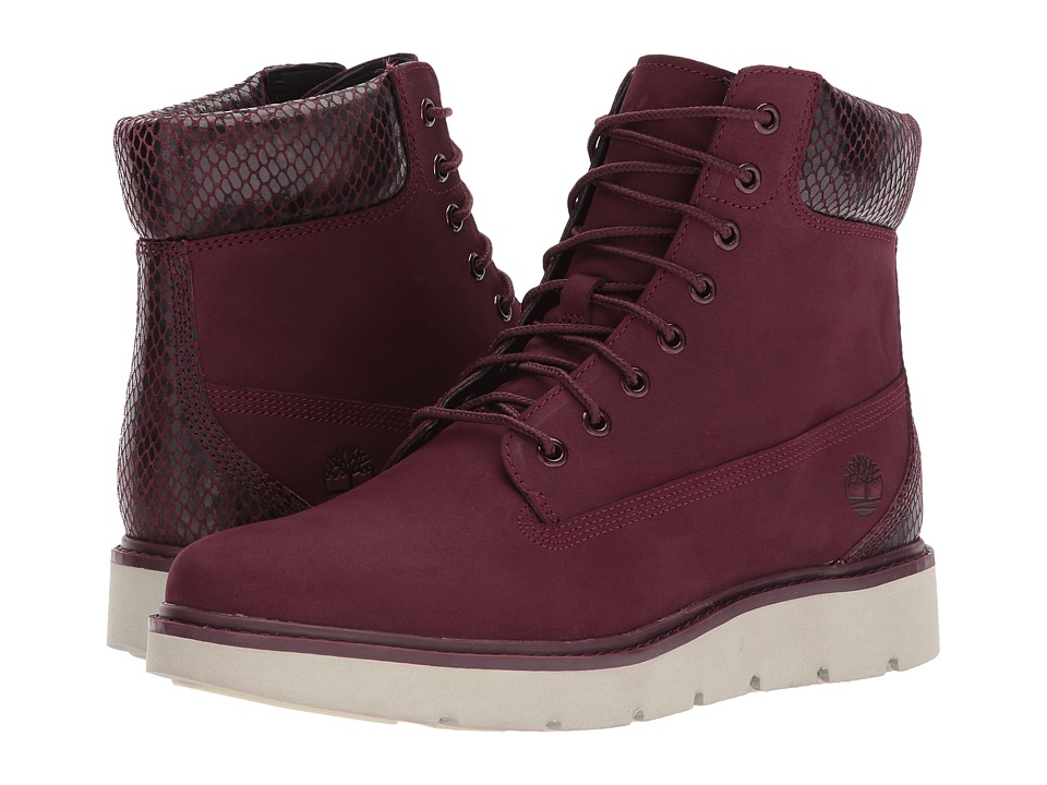 Timberland Kenniston 6 Lace-Up Boot (Dark Red Nubuck) Women
