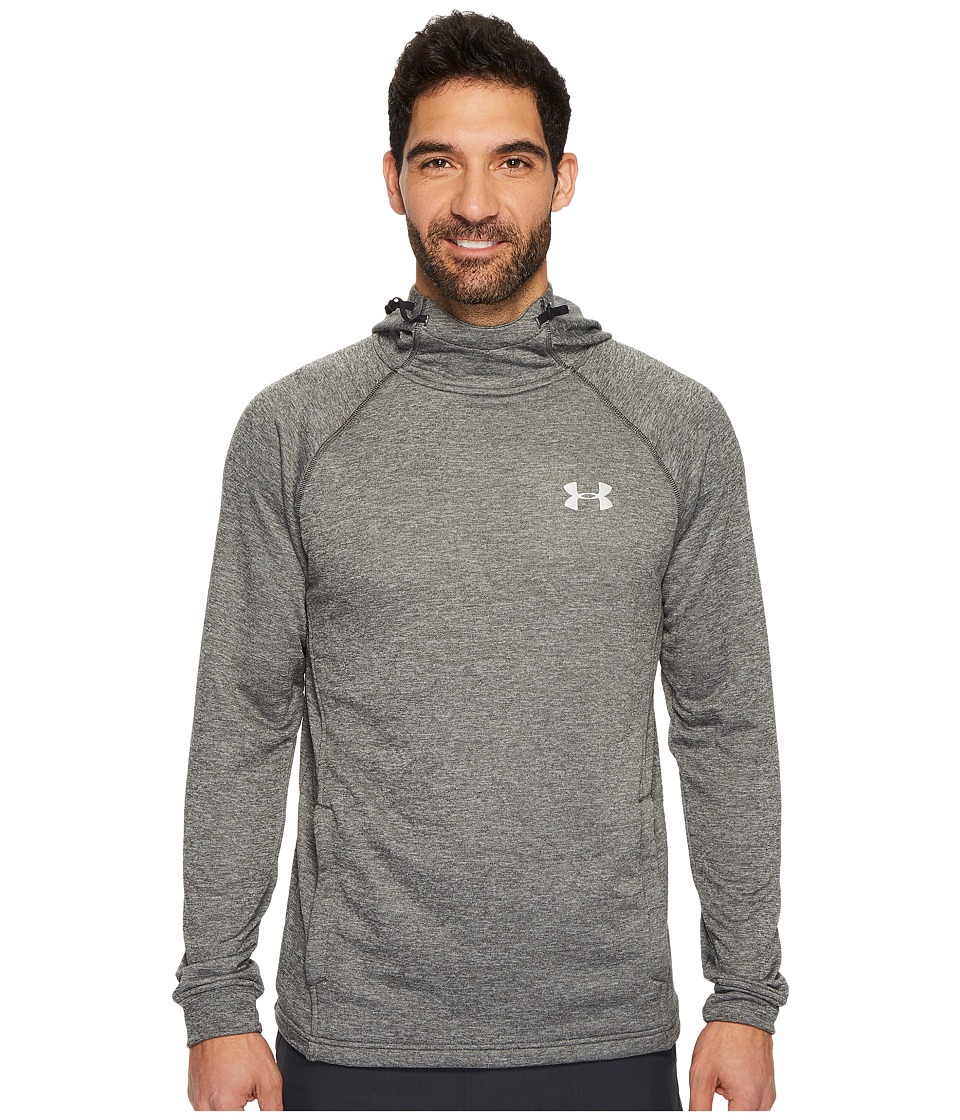 Under Armour Tech Terry Fitted Pollover Hoodie (Carbon Heather) Men