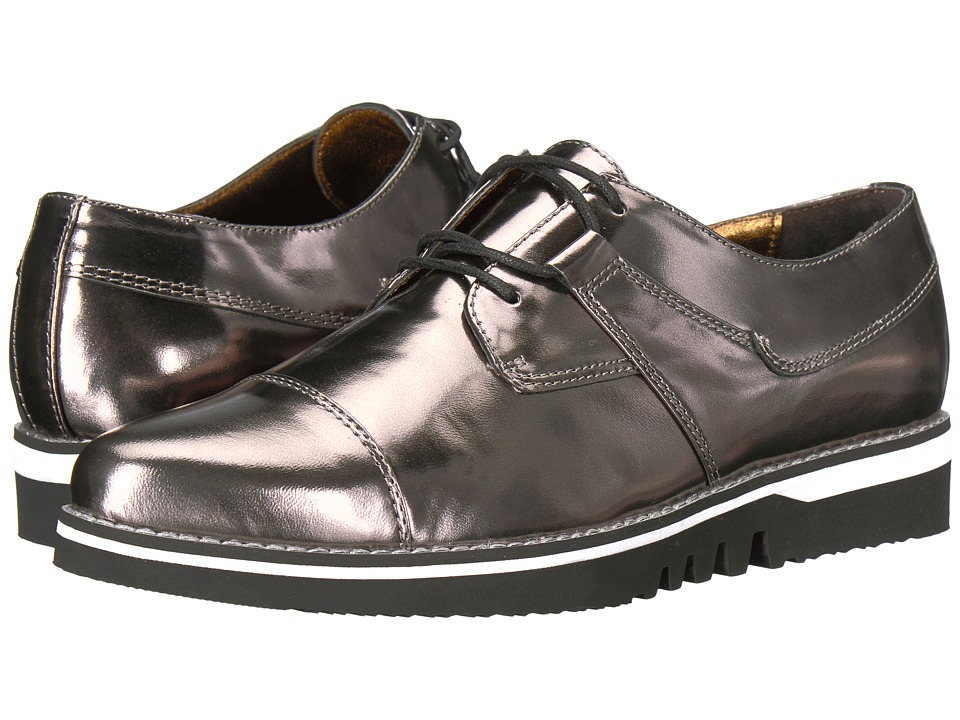 Johnston & Murphy Becca (Pewter Mirrored Leather) Women