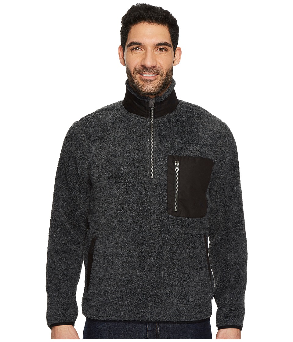 Woolrich Glacier View Fleece 1/2 Zip (Charcoal Heather) Men