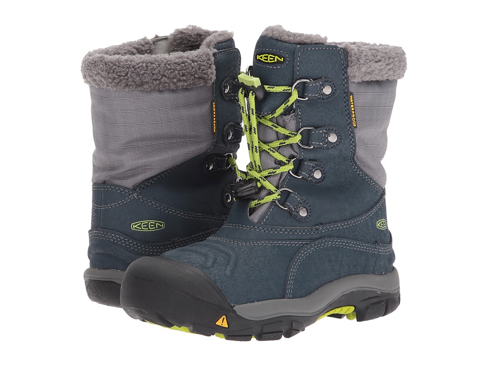 Keen Kids Basin WP (Little Kid/Big Kid) (Midnight Navy/Macaw) Kids Shoes