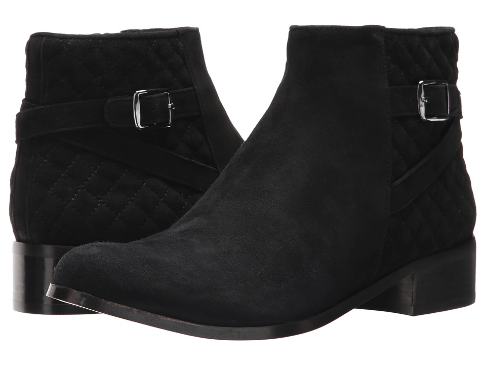 Vaneli Reanne (Black Suede/Gunmetal Buckle) Women