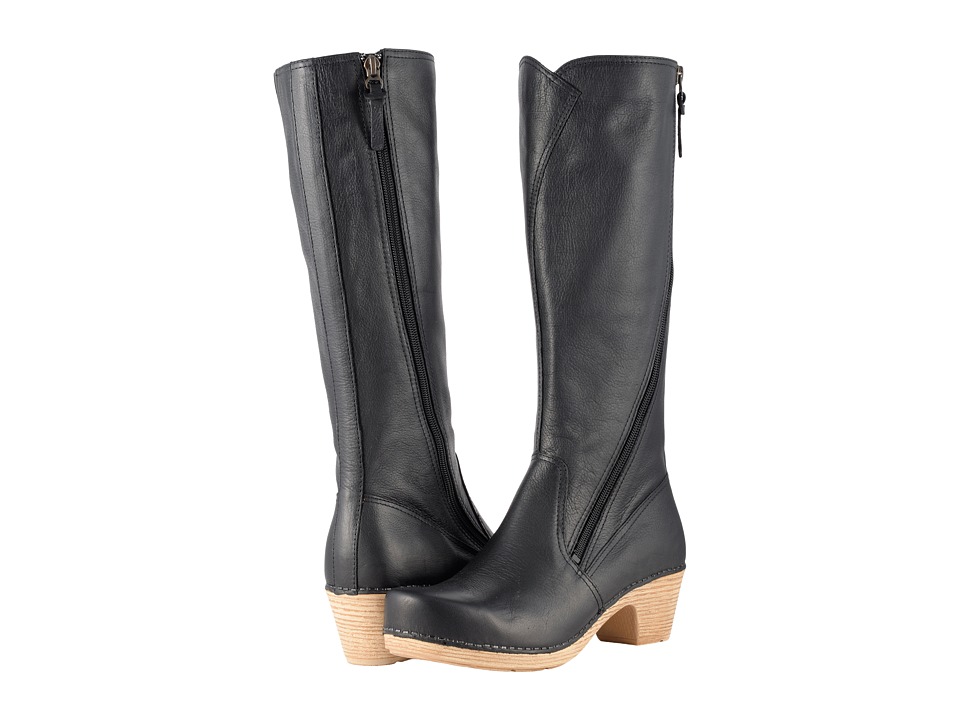 Dansko Martha (Black Tumbled Pull-Up) Women