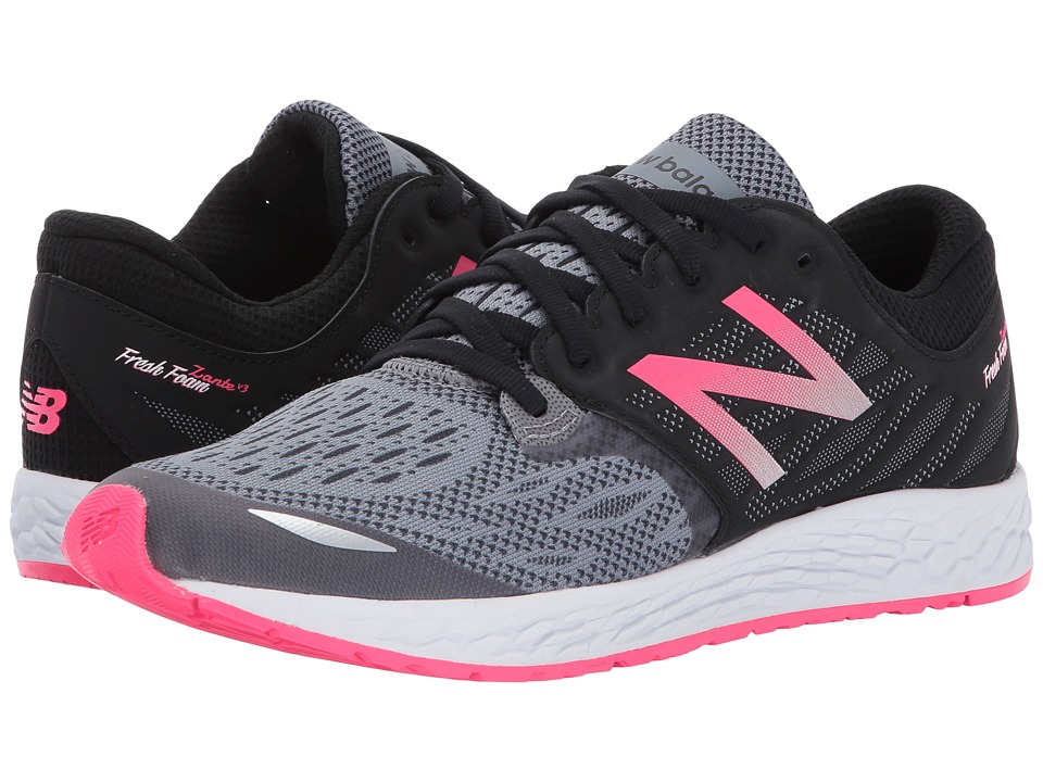 New Balance Kids Fresh Foam Zante v3 (Big Kid) (Black/Pink) Girls Shoes
