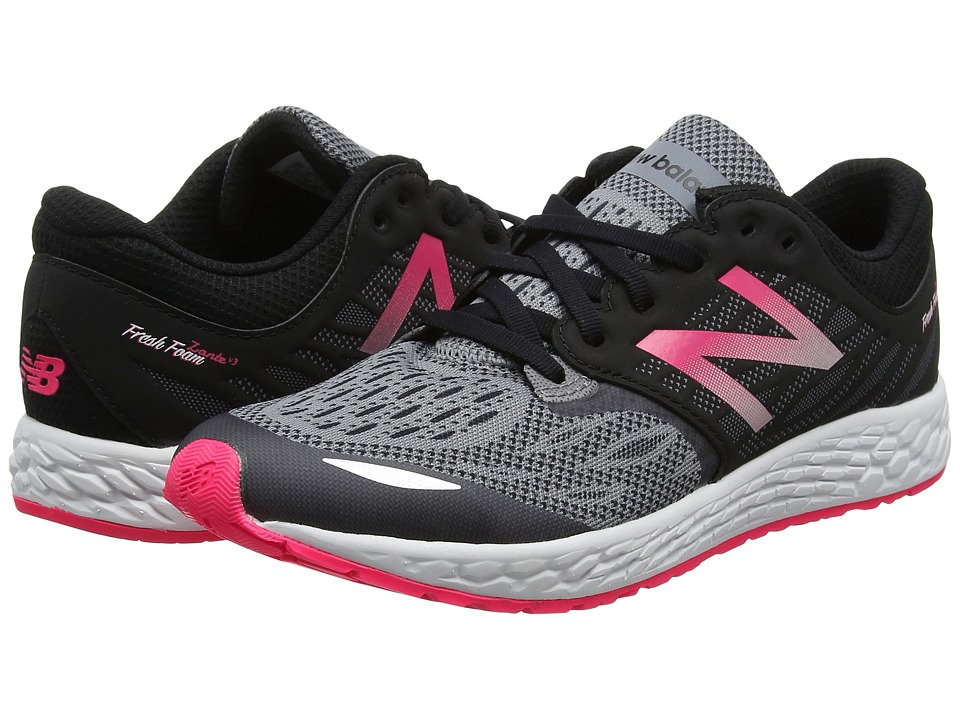 New Balance Kids Fresh Foam Zante v3 (Little Kid) (Black/Pink) Girls Shoes