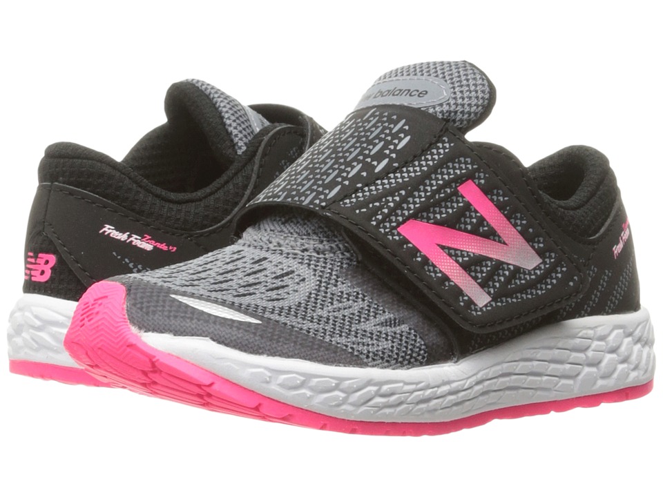 New Balance Kids Fresh Foam Zante v3 (Infant/Toddler) (Black/Pink) Girls Shoes