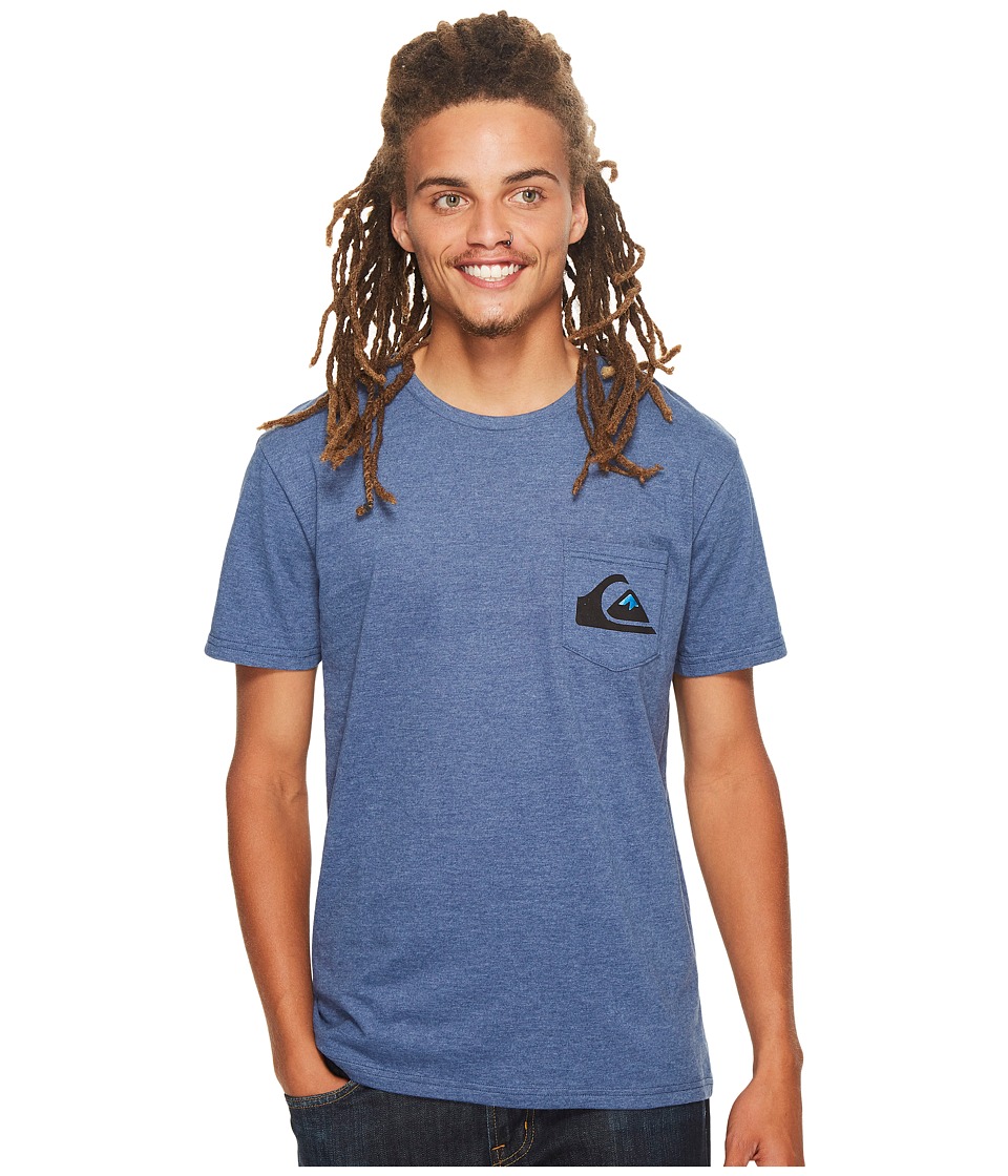 Quiksilver - Distortion Tee (Dark Denim Heather) Men