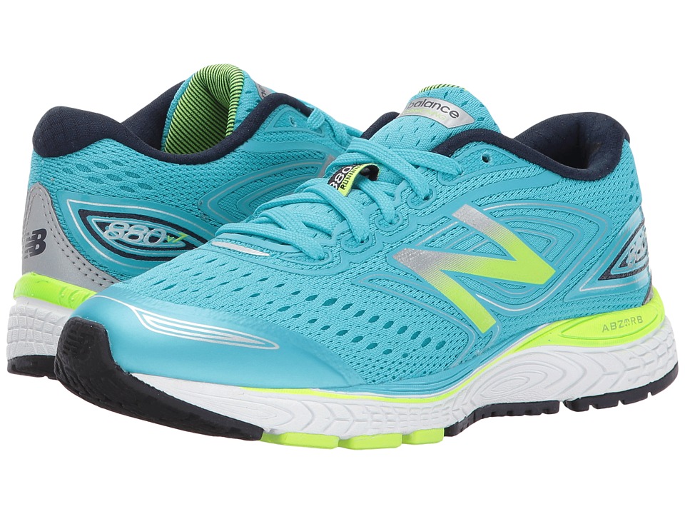 New Balance Kids KJ880V7 (Little Kid/Big Kid) (Blue/Green) Girl