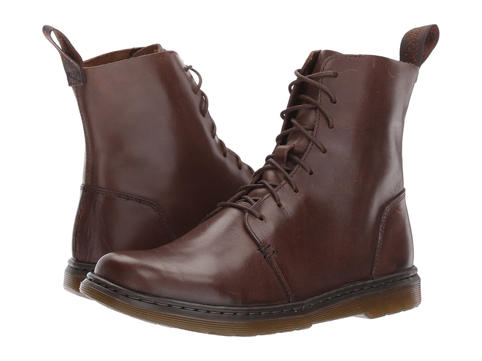 Dr. Martens Danica 8-Eye Boot (Dark Brown New Oily Illusion) Women