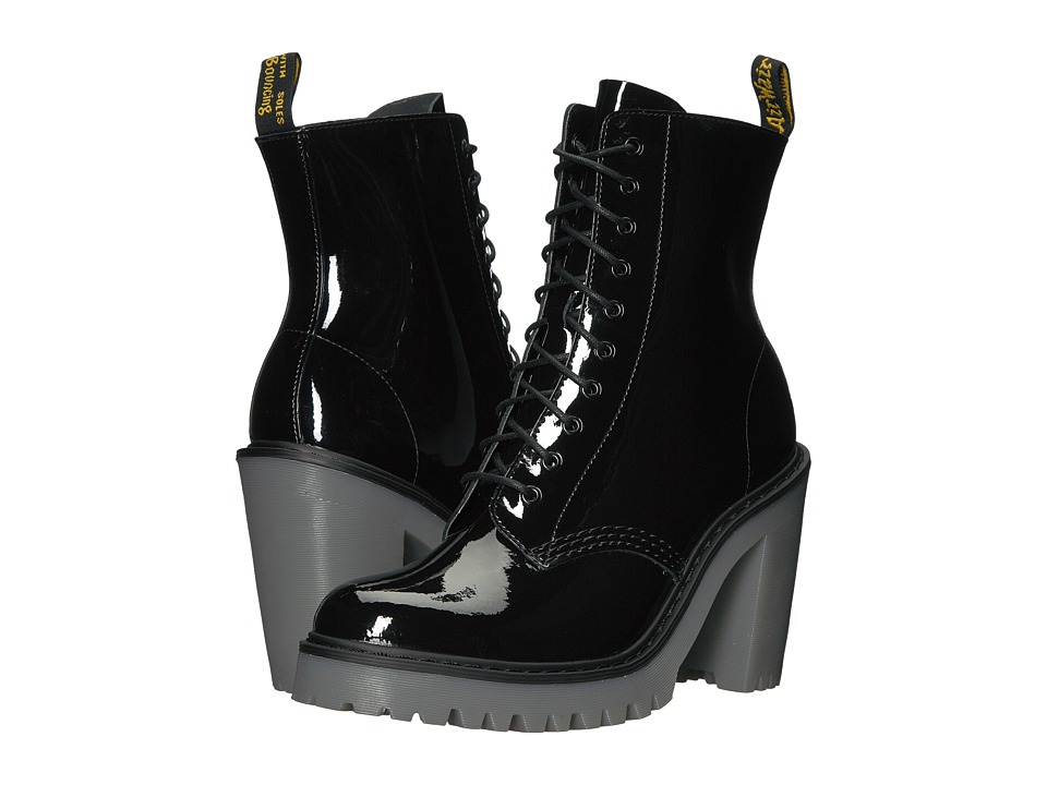 Dr. Martens Kendra 10-Eye Boot (Black Patent Lamper) Women