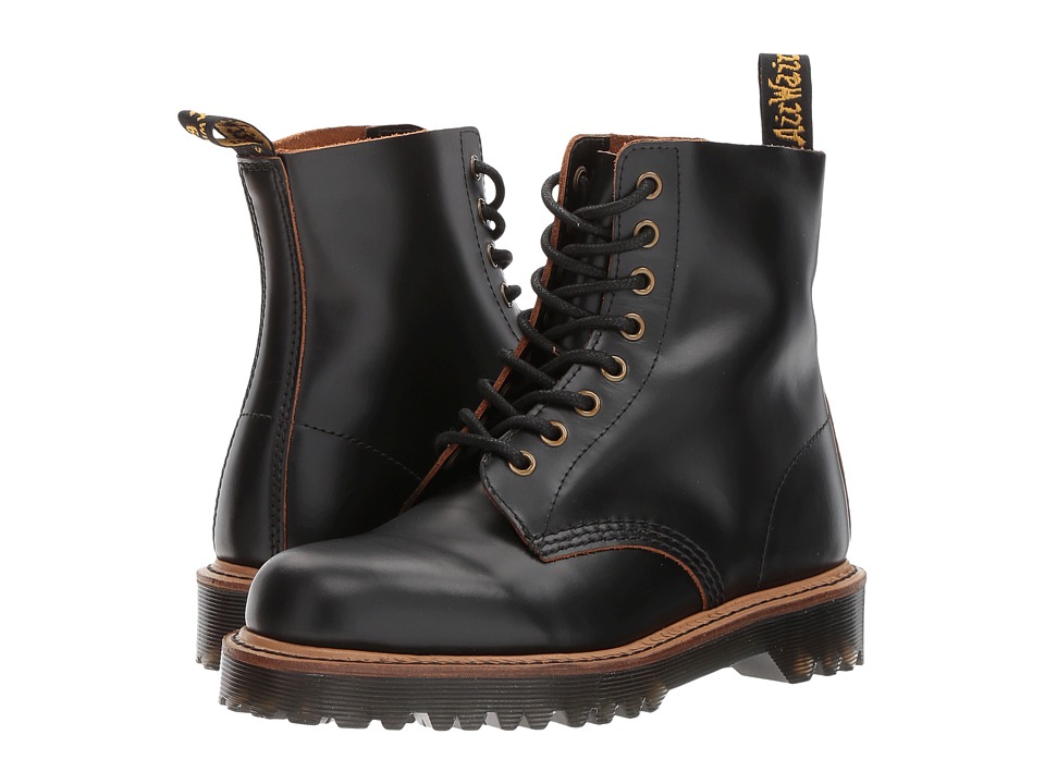 Dr. Martens Pascal II 8-Eye Boot (Black Vintage Smooth) Women