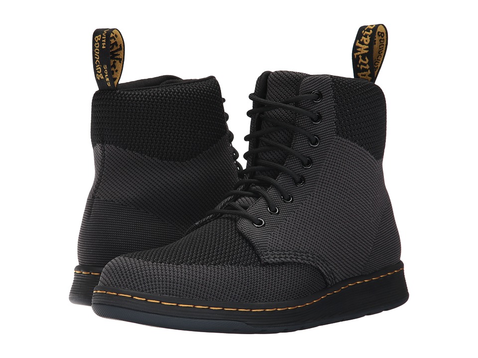 Dr. Martens Knit Rigal Boot (Black/Anthracite Knit Textile) Boots