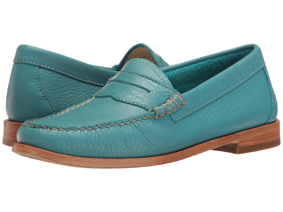 G.H. Bass & Co. Whitney Weejuns (Teal Soft Tumbled Leather) Women