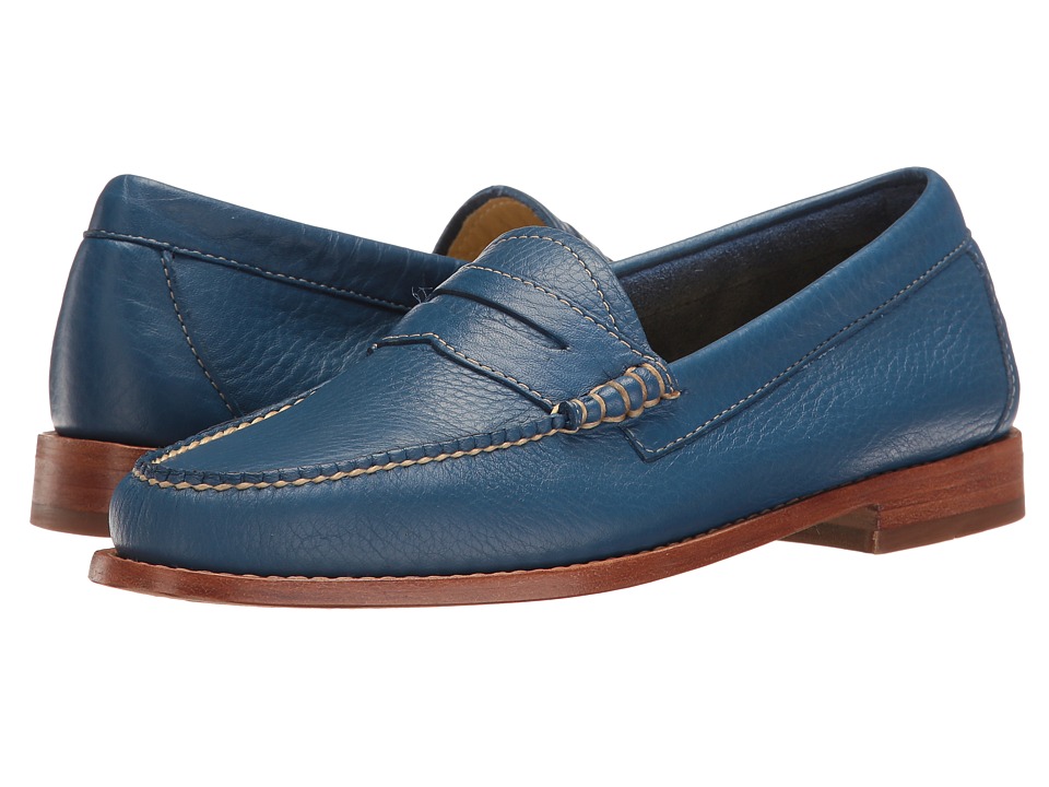 G.H. Bass & Co. Whitney Weejuns (Cobalt Soft Tumbled Leather) Women