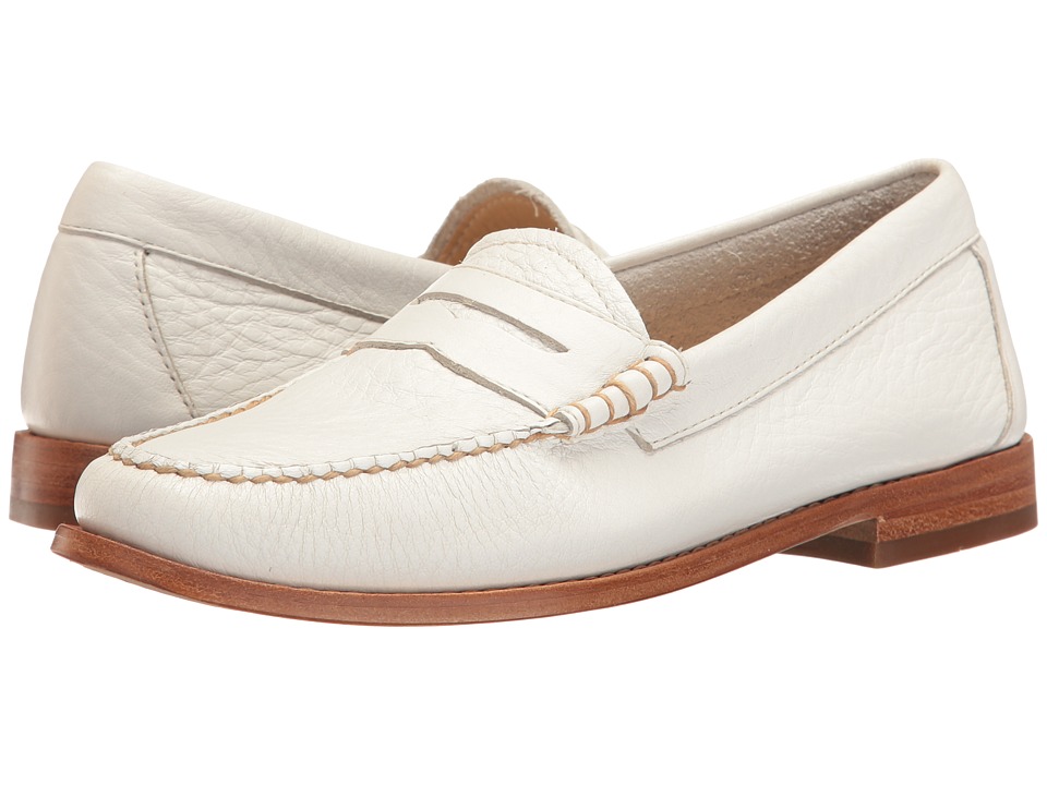 G.H. Bass & Co. Whitney Weejuns (White Soft Tumbled Leather) Women
