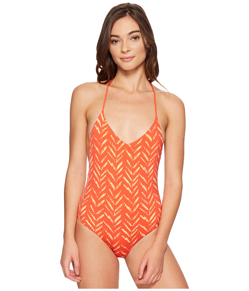 Dolce Vita Tigerlily T-Back One-Piece (Cayenne/Apricot) Women