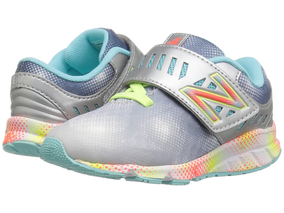 New Balance Kids Electric Rainbow 200 HL (Infant/Toddler) (Grey/Multi) Girls Shoes