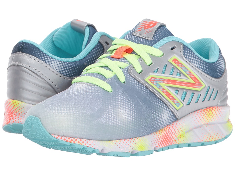 New Balance Kids KJ200v1 (Little Kid) (Grey/Multi) Girls Shoes
