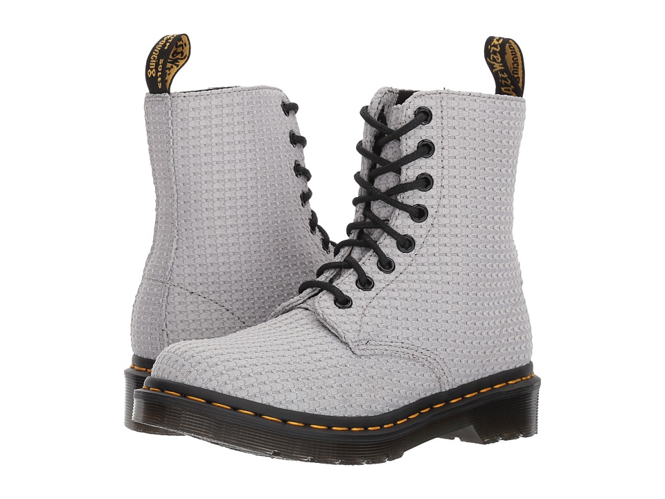 Dr. Martens Page WC Padded Collar Boot (Mid Grey Waffle Cotton) Women
