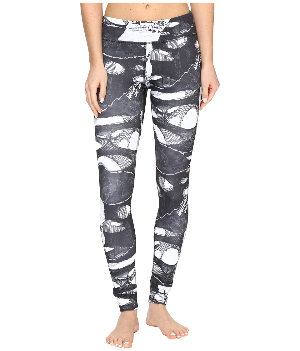 Reebok Dance Shredded Punk Tights (Black) Women