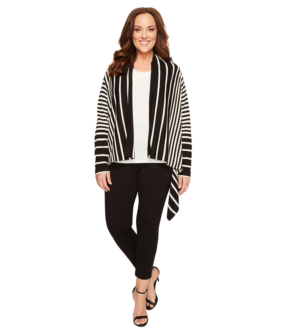 black cascade cardigan