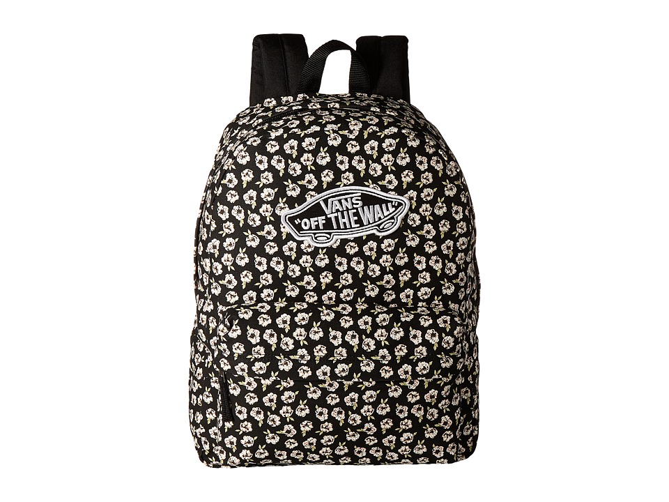 vans realm fall floral backpack