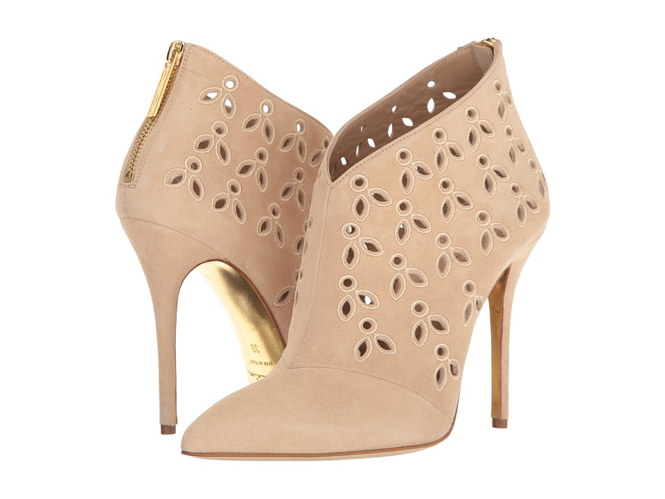 Oscar de la Renta Elkin 100mm (Nude Lasercut Suede) Women