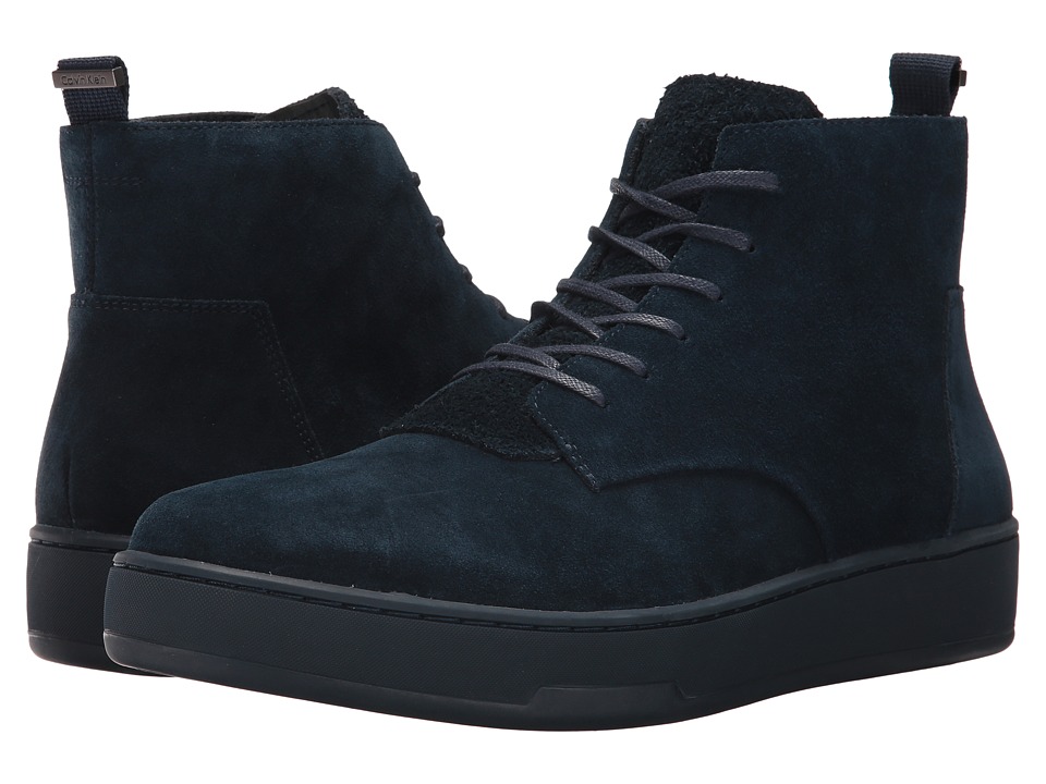 Calvin Klein Natel (Dark Navy Calf Suede) Men