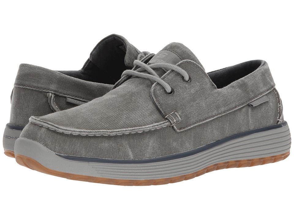 Skechers Men S Shoes Skechers Classic Fit Venick Romeno Gray Men S Lace Up Casual Shoes