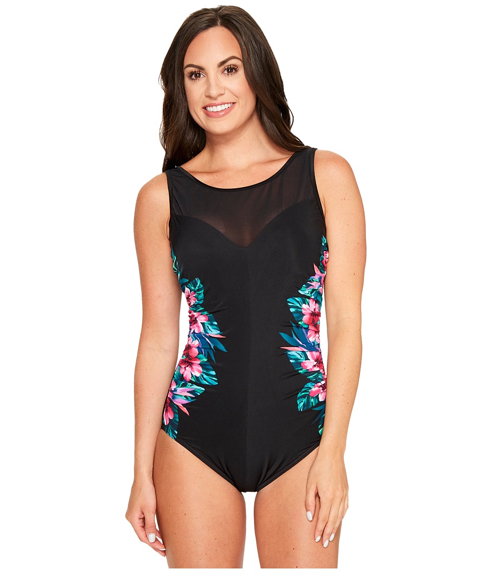Miraclesuit Tahitian Temptress Fascination One-Piece (Black) Women