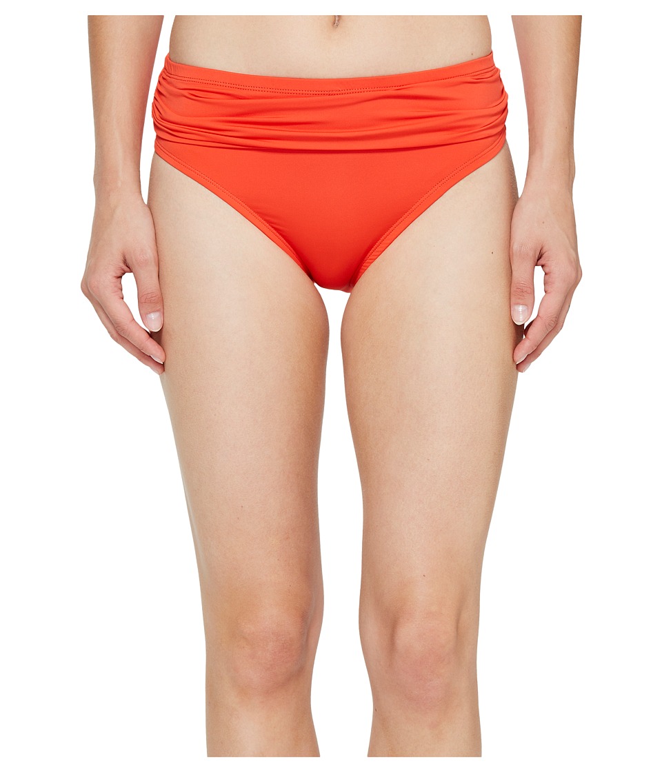 Tommy Bahama Pearl High-Waist Hipster Bikini Bottom (Valencia Orange) Women