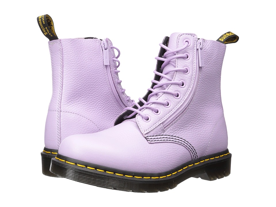 Dr. Martens Pascal w/ Zip 8-Eye Boot (Orchid Purple Aunt Sally) Women