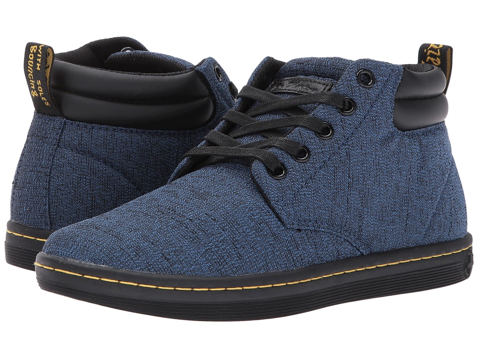 Dr. Martens Belmont 5-Eye Padded Collar Boot (Indigo Serge/Black Pu Srs) Women
