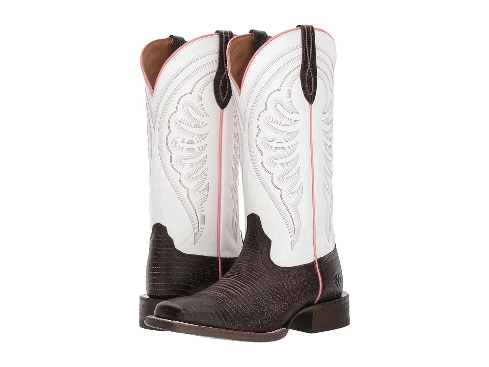 Ariat Circuit Shiloh (Chocolate Lizard Print/Avalanche) Cowboy Boots