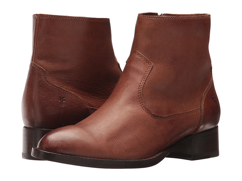 Frye Brooke Short Inside Zip (Cognac) Women