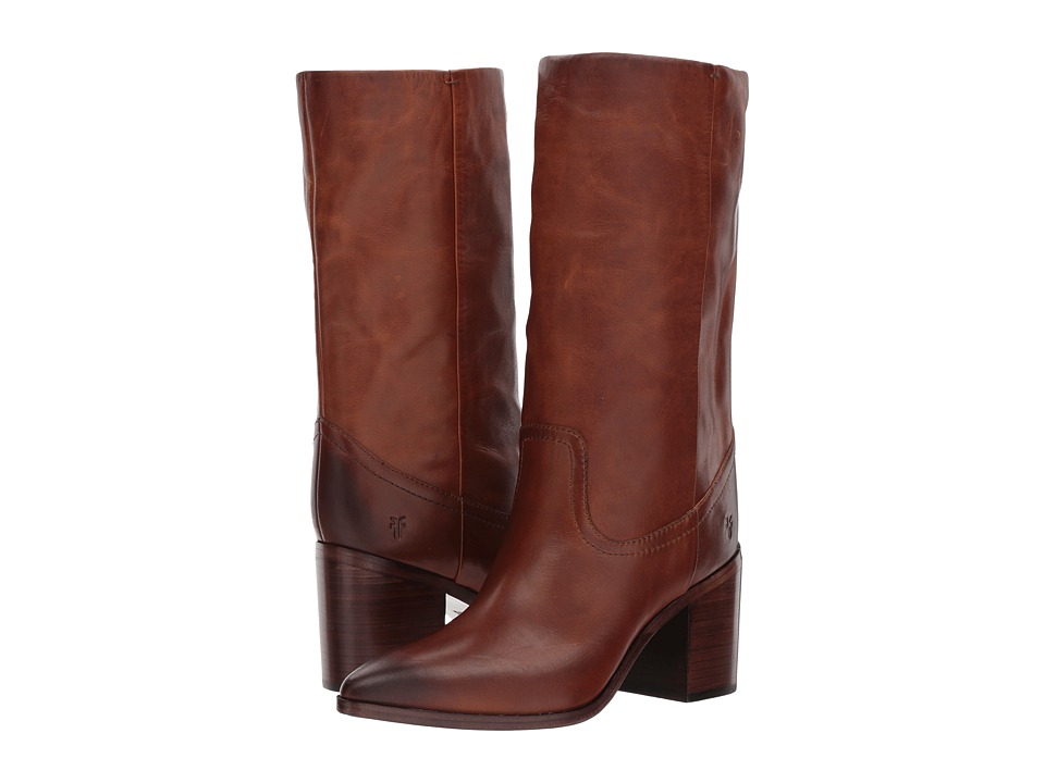 Frye Flynn Mid Pull-On (Cognac) Women