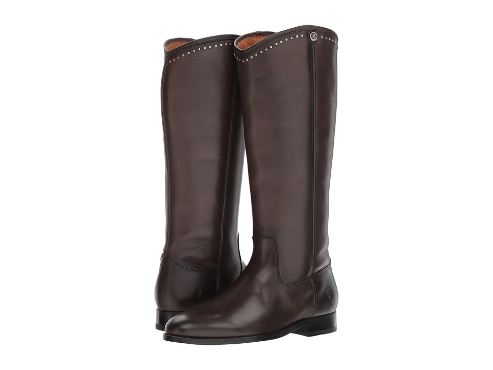 Frye Melissa Button Stud (Smoke) Cowboy Boots