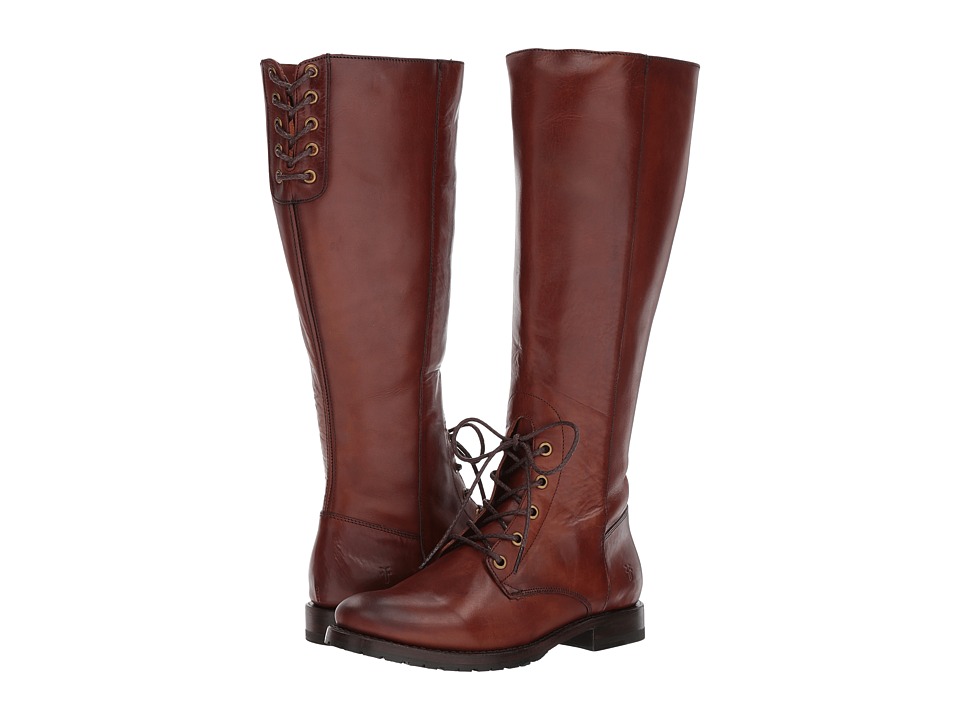 Frye Natalie Combat Tall (Redwood Smooth Oiled Veg) Women