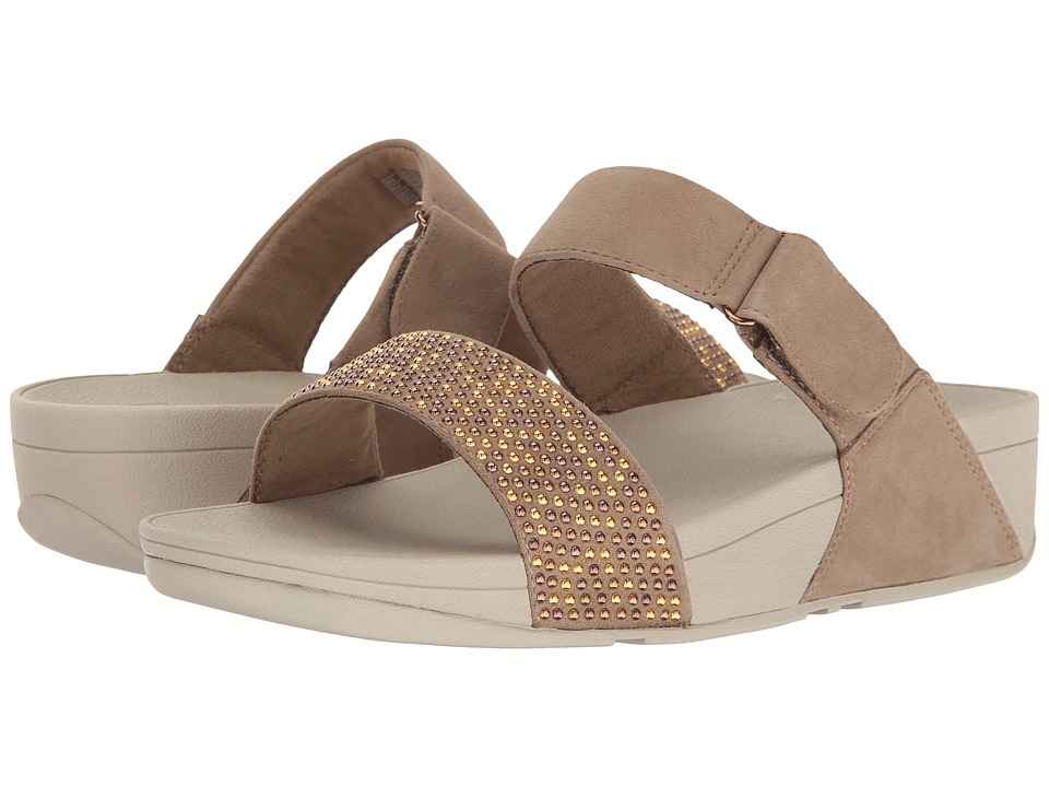 FitFlop Lulu Popstud Slide Sandal (Desert Stone) Women