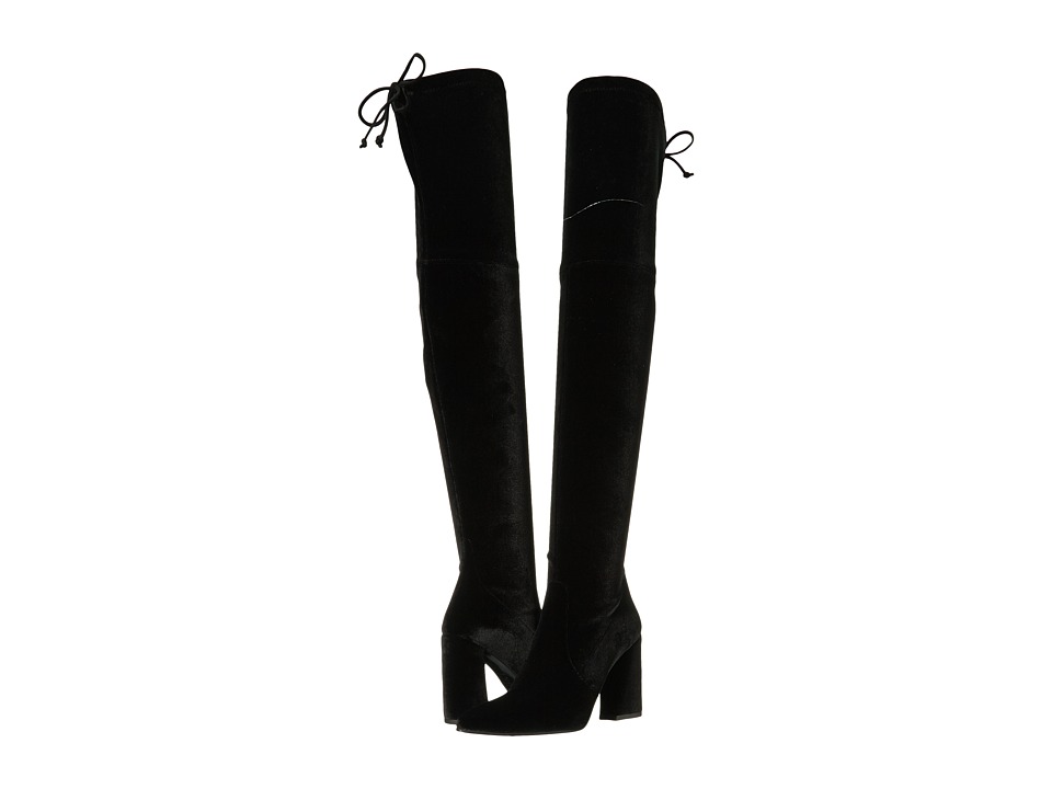Stuart Weitzman Funland (Nero Stretch Velvet) Women