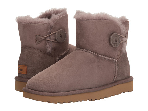 Uggs Mini Bailey Button Zwart Uggs Mini Bailey Button Zwart