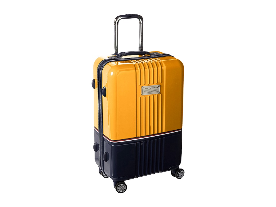 UPC 646823360879 product image for Tommy Hilfiger - Duo Chrome 24 Upright Suitcase (Yellow/Navy) Carry on Luggage | upcitemdb.com
