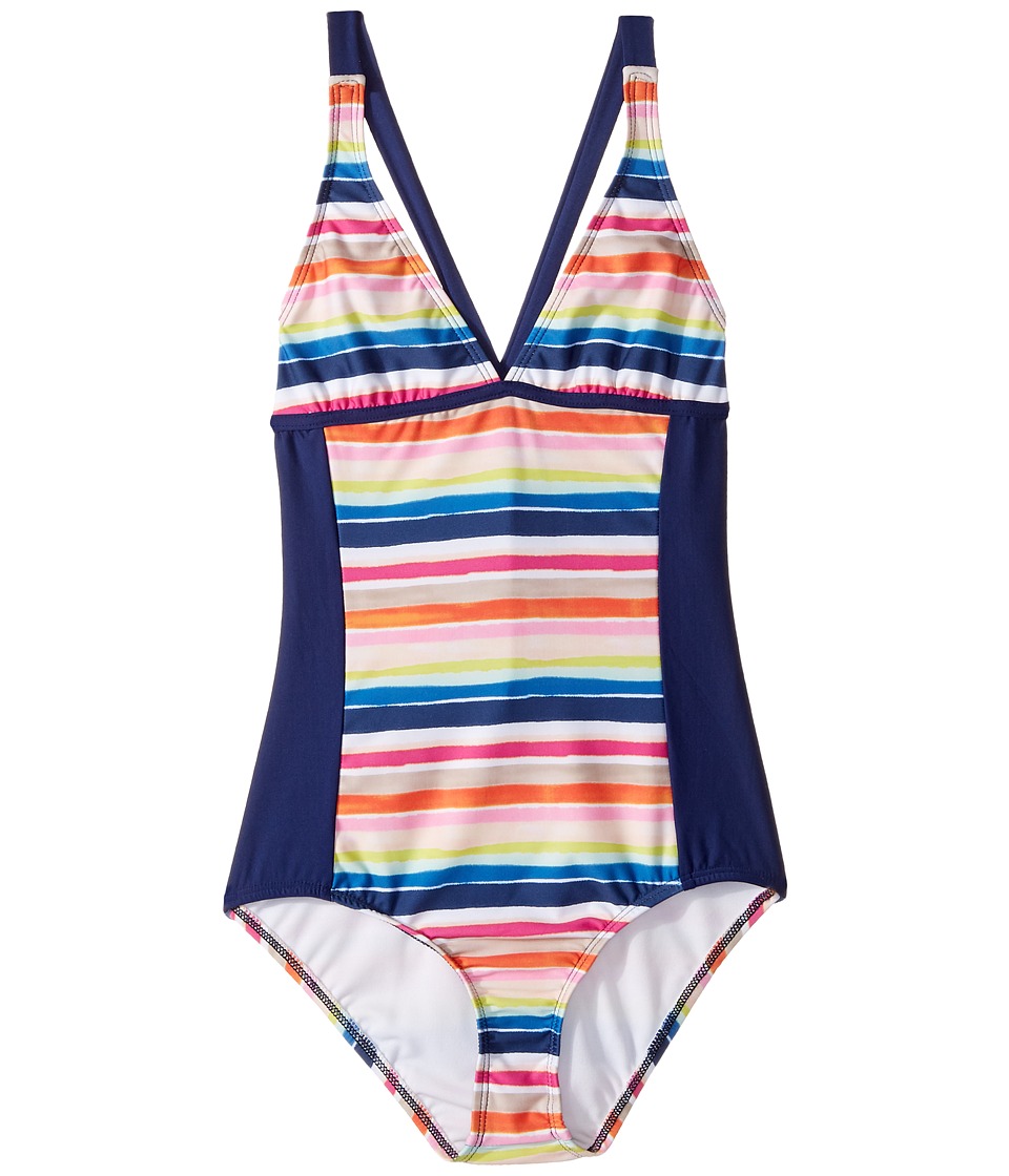 Splendid Littles Watercolor Horizon One-Piece (Big Kids) (Multi) Girl