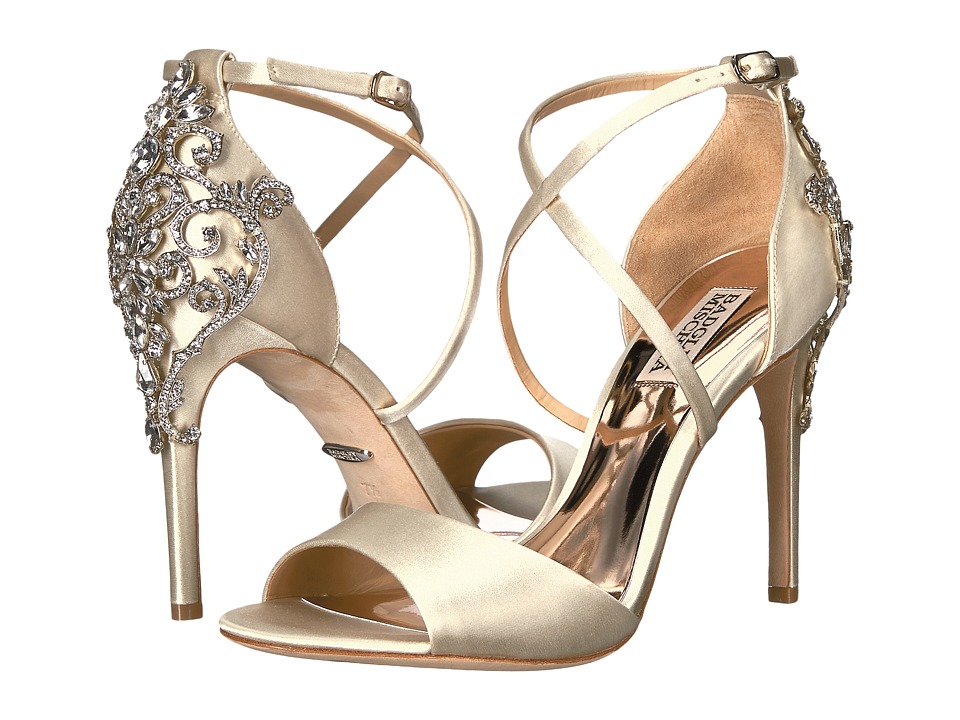 Badgley Mischka Karmen (Ivory Satin) Women