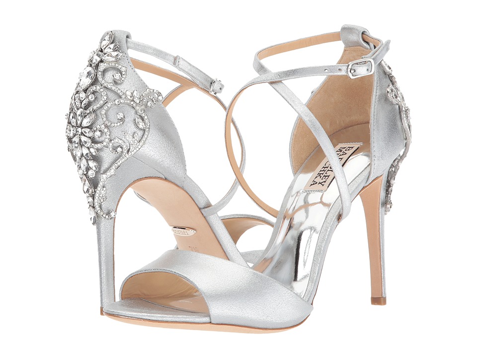 Badgley Mischka Karmen II (Silver Metallic Suede) Women